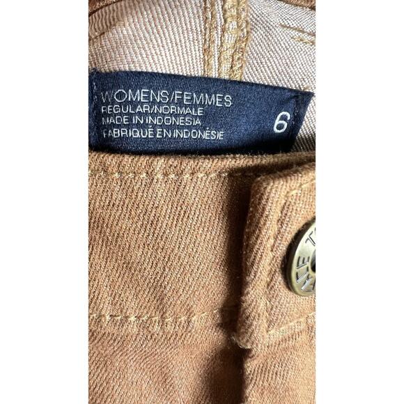 The North Face Womens Sz 6 Cotten Blend Lightweight Brown Straight Stretch Pants - Picture 5 of 9